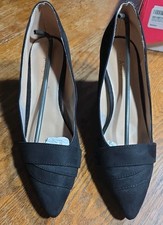Allegra K Close Toed Block Heels Women 7 Evening Party Dress Shoe Black Evening Shoes price