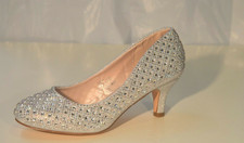 Evening Prom Luxery Rhinestone low Heel Shoes for Women [BERTHA 9] Evening Shoes price