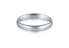 925 Sterling Silver 3MM Classic Wedding Band Ring For Men & Women Sizes 4-10 Silver Wedding Band price