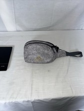 Adidas Heather Gray Fanny Pack Waist Bag Gold Logo 9x7 Men's Belt Bag price