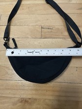 Uniqlo Unisex Black Solid Belt Bag/Fanny Pack, Zip Closure, Adjustable Strap Men's Belt Bag price