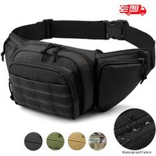 Tactical Fanny Pack, Men’s Waist Bag, Nylon, Waterproof, Multi-Pocket, Molle Men's Belt Bag price