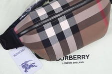 NEW BURBERRY CHECK CANVAS TRAVEL CROSS BODY WAIST BELT BAG FANNY PACK Men's Belt Bag price