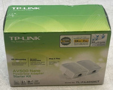 TP-Link TL-PA4010KIT AV500 Nano Powerline Adapter Starter Kit - NEW Powerline Adapter price