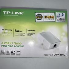 TP-Link AV500 Nano Powerline Adapter Starter Kit TL-PA4010KIT White Unused Box Powerline Adapter price