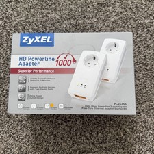 ZyXEL 1000 Mbps HD Powerline Adapter 2-port Gigabit - Model PLA5256 2 Units NIB Powerline Adapter price
