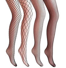 4 Packs Magik Women Fishnet Stocking Cross Seamless Nylon Mesh Tights Pantyhose Pantyhose price