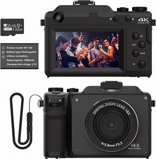 Digital Cameras for Photography, 4K 48MP Vlogging Camera 18X Digital Zoom 32GB Digital Cameras price