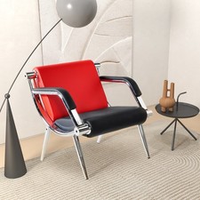 Heavy Duty Reception Chair PU Leather Waiting Sofa for Office Guest Visitor Red Office Visitor Chair price