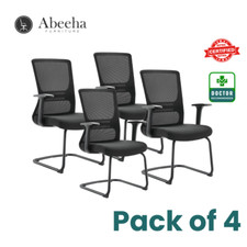 Guest Chair Breathable Mesh Back, Metal Base, Office/Conference (Pack of 4) Office Visitor Chair price
