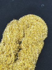 GOLD CRYSTAL CHENILLE - 4 Yard Pack Fly & Jig Tying Material Chenille price