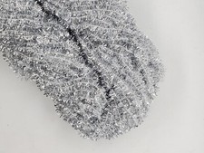 SILVER CRYSTAL CHENILLE - 4 Yard Pack Fly & Jig Tying Material You Pick Size Chenille price