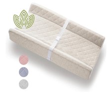 Modera Organic Cotton Covered Contoured Baby Changing Pad, Waterproof Baby Changing Pad price