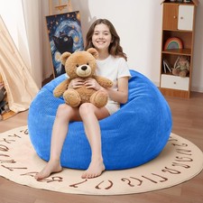 2FT Bean Bag Chair: 2' Bean Bags with Memory Foam Filled,Comfy Small Blue Bean Bag Chair price