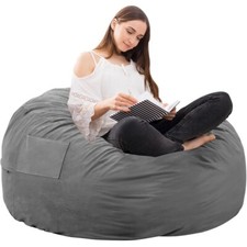 Foam-Filled Bean Bag for Adults - Soft and Comfortable Sofa with Removable Cover Bean Bag Chair price
