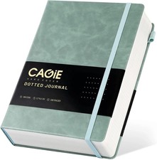 Green, Dotted Journal Notebook 320 Pages 100 GSM Paper Hardcover A5 Dot Gr Hardcover Notebook price