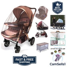 Durable Baby Mosquito Net 2 Pack - Perfect Bug Net for Strollers, Bassinets, ... Baby Mosquito Net price