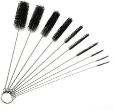 Nylon Straw Brush Cleaner Bottle Tube Pipe Small Long Cleaning 10Pcs Set Cleaning Products price