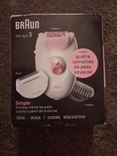 Braun Silk Epil 3 Womens Elite Shaver/Epillato/ Trimmers.. Pink & White Epilators price