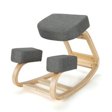 Costway Ergonomic Kneeling Chair Rocking Office Desk Stool Upright Posture Grey Office Stool price