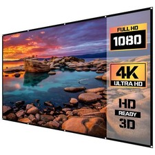 Portable Foldable Projector Screen 16:9 HD Outdoor Home Cinema Theater 3D Movie Projector Screen price