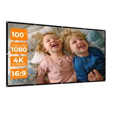 100" Foldable Projector Screen 16:9 4K HD Projector Movies Screen Outdoor Home Projector Screen price