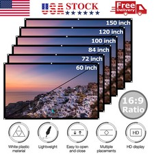 Portable Foldable Projector Screen 16:9 HD Outdoor Home Cinema Theater 3D Movie Projector Screen price