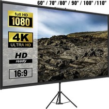 Uimoso Tripod Projector Screen with Stand 60"/70"/80"/90"/100"/110" 4K HD 16:9 Projector Screen price