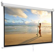 120'' Projector Screen Projection Screen Manual Pull Down HD Screen 1:1 Format Projector Screen price
