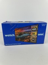 Onn 120” Wall Mounted Projector Screen 16:9 HD 4K Compatible Indoor Outdoor Projector Screen price