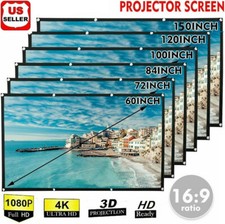 Portable Foldable Projector Screen 16:9 HD Outdoor Home Cinema Theater 3D Movie Projector Screen price