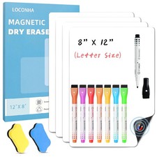 4PCS Small Magnetic Dry Erase Board Sheet for Refrigerator, Fridge Whiteboard Whiteboard price