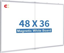 Magnetic Whiteboard Dry Erase, 48 x 36 inch Large White Board for Wall, Foldable Whiteboard price