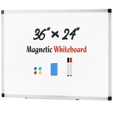 36" x 24" Magnetic Dry Erase Board for Office, Home and School Whiteboard Whiteboard price