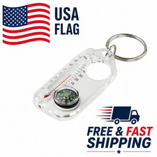 Pocket Survival Compass Mini Keychain Camping Compass Free Shipping. Compass price