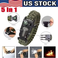 Compass Bracelet With Flint Seven Core Paracord Bracelet Inginiter Outdoor Tool Compass price