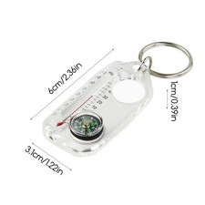 Pocket Survival Compass Multifunction Mini Keychain Camping Compass Thermometer Compass price