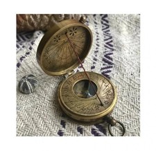 Antique Solid Brass Pocket Compass With Sundial Vintage Compass Handmade Compass Compass price