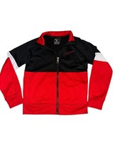 Boys Nike Track Jacket Color block Black Red White 6 Years EUC Full Zip Boys' Jacket price