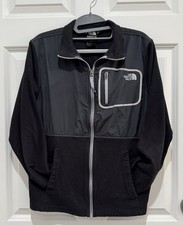 The North Face Boys Fleece Jacket XL (18/20) Black On Black Full Zip Lightweight Boys' Jacket price