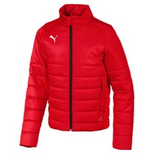 PUMA Liga Padded Full Zip Jacket Youth Boys Red Casual Athletic Outerwear 655625 Boys' Jacket price