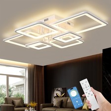 6-Ring Dimmable LED Ceiling Lamp – White Flush Mount Light with Remote Control Baby Room Ceiling Lamp price