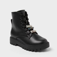 Kids' Bronx Lace-Up Combat Boots - art class Unisex Children's Boots price
