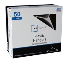 Mainstays Clothing Hangers, 50 Pack, White, Durable Plastic Baby Clothes Hanger price