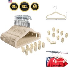 Non-Slip Clothes Hanger for Baby and Kids 30-Pack Velvet Hangers with 10 Fing... Baby Clothes Hanger price