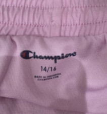 Champion Girls Pink Athletic Shorts Drawstring Elastic Waist Size 14/16 Girls' Shorts price