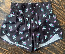 Old Navy Active Go-Dry Women’s S Athletic Shorts Black Floral Lined Girls' Shorts price