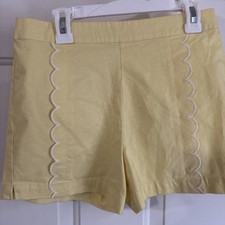 Crown & Ivy Kids size Large girls shorts scalloped Polka Dot Yellow Girls' Shorts price