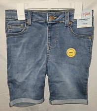 Cat And Jack Girls Bermuda Shorts Large 10/12 Adjustable Waist, Super Stretch Girls' Shorts price