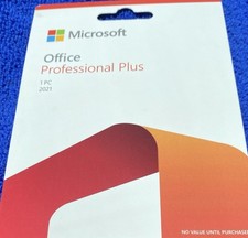 Microsoft Office Professional Plus 2021 Retail 1 PC Product Card Sealed Office Software price
